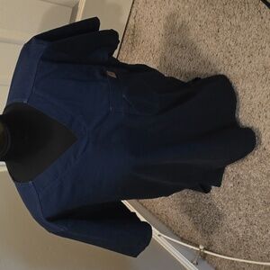 Carhartt scrub shirt, navy, size medium